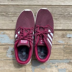 Adidas cloudform maroon sneakers